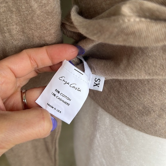 Enza Costa Cashmere Long Sleeves Cardigan NWOT - Picture 11 of 12